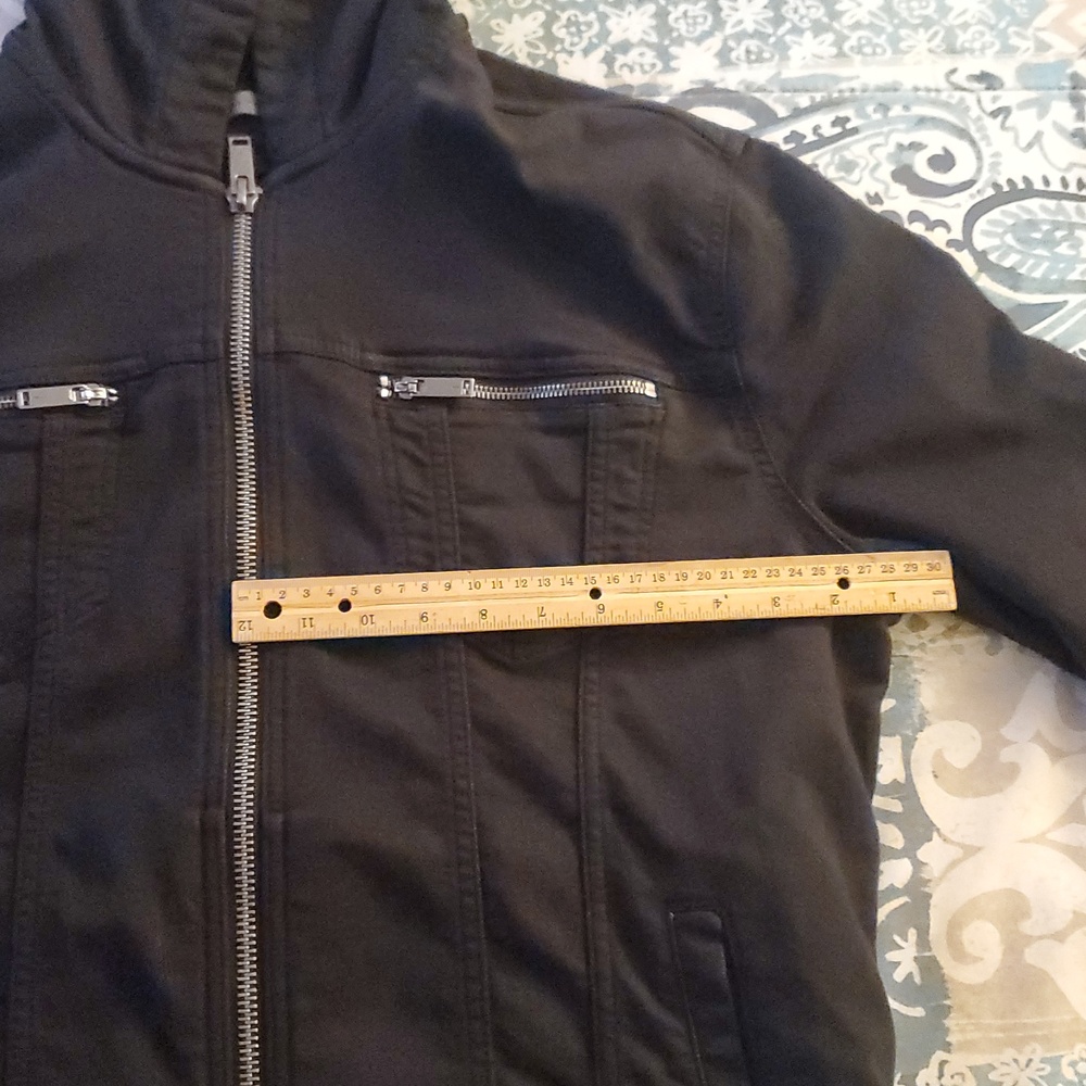 John Varvatos Black Zip-Up Jacket - Picture 10 of 10